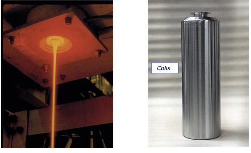 Nuclear spent fuel at the reprocessing La Hague plant